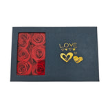 Coffret Cadeau Rose Éternelle avec Collier Cœur et Tiroir à Bijoux