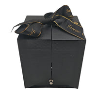 Coffret Cadeau Rose Éternelle avec Collier Cœur et Tiroir à Bijoux